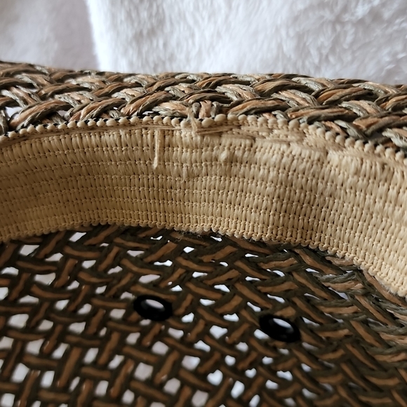 AUGUSTO DI ZOLA- Straw Hat/Fedora,Tan-EUC! - Picture 15 of 15